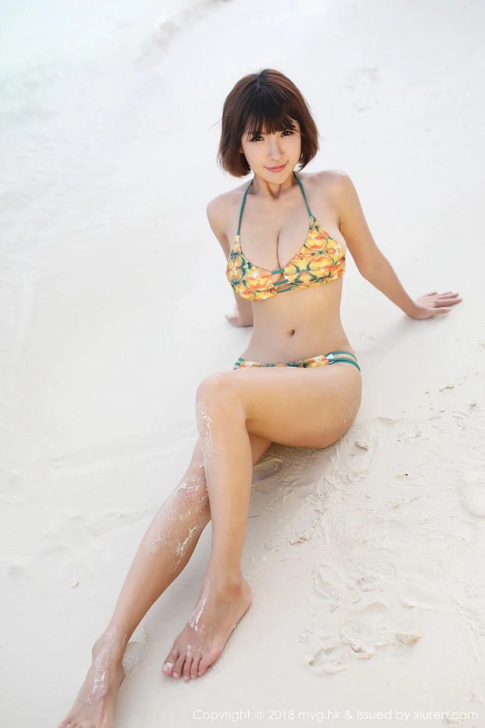 晓茜sunny沙滩边粉色比基尼秀完美身材傲人豪乳绝美写真 第 80 张
