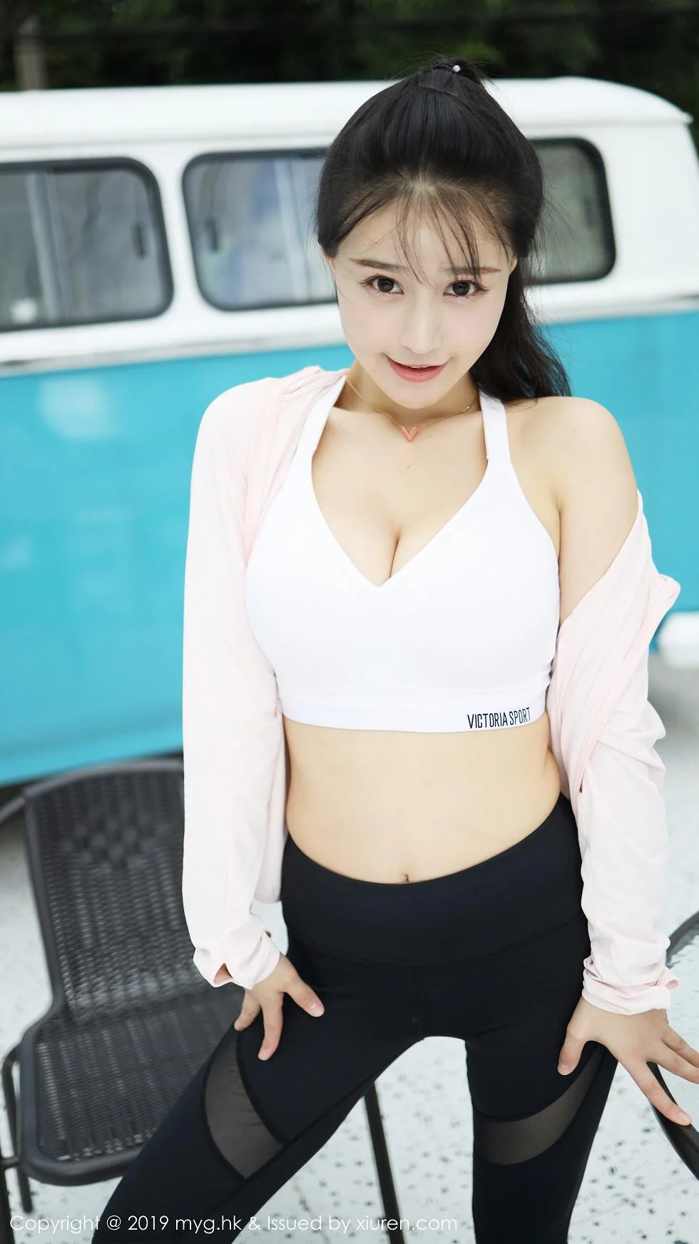Flower朱可儿户外运动装半脱秀蕾丝内裤惹火绝美写真 第 57 张