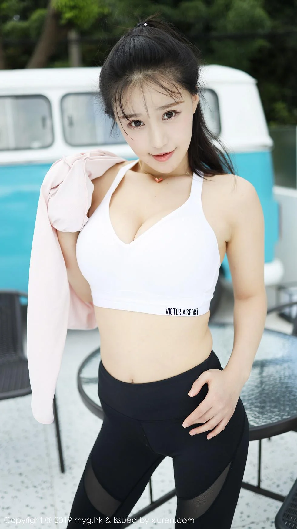 Flower朱可儿户外运动装半脱秀蕾丝内裤惹火绝美写真 第 65 张