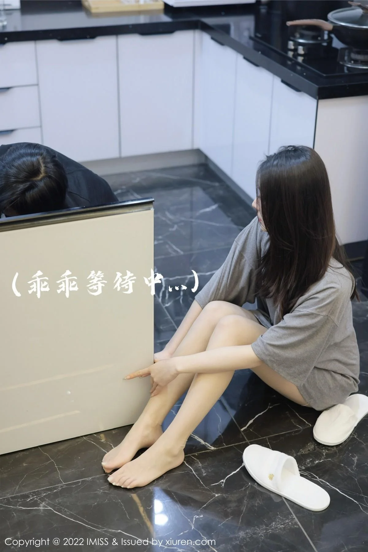 逗逗doudou剧情主题休闲灰色上衣配肉丝裤袜撩人绝美写真 第 21 张