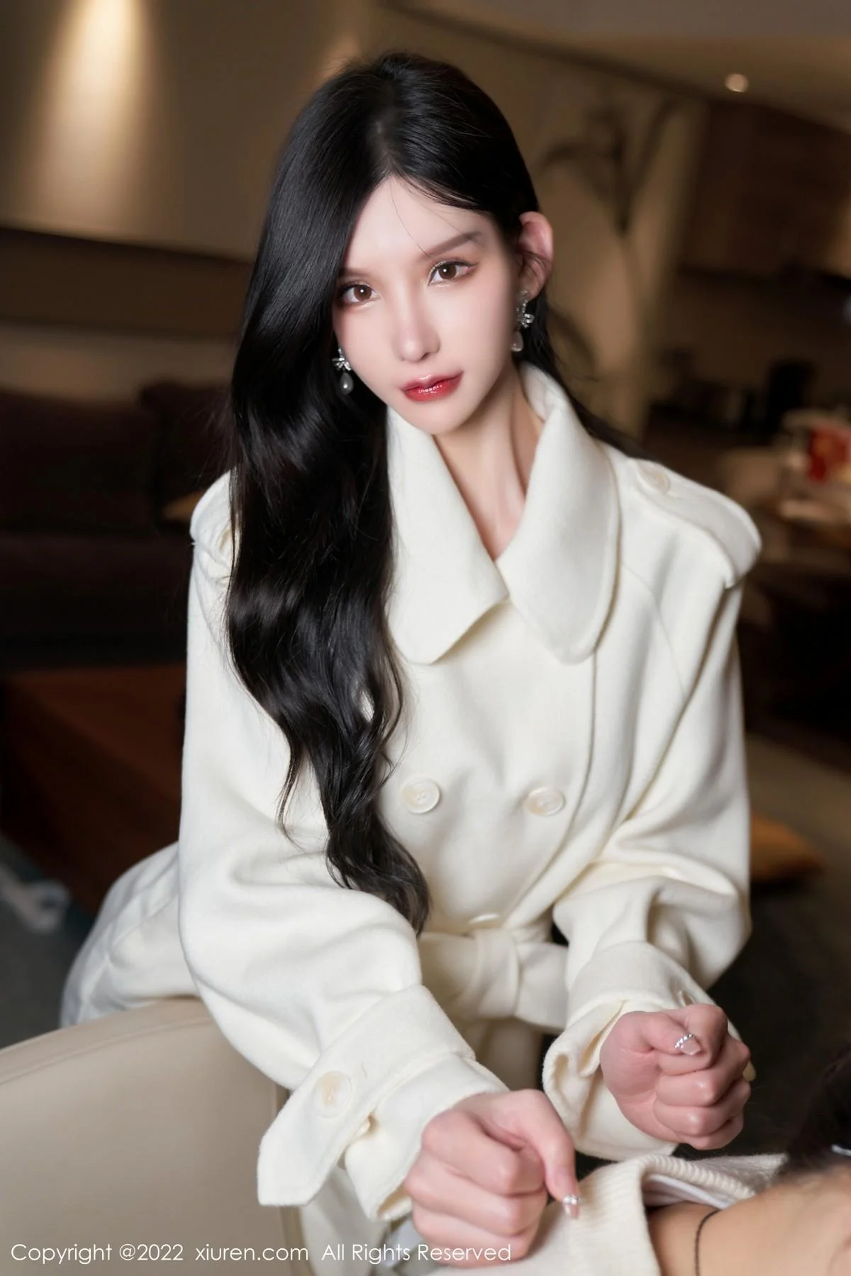 周于希Sally三亚旅拍性感黑色吊裙配黑丝吊袜撩人绝美写真 第 27 张