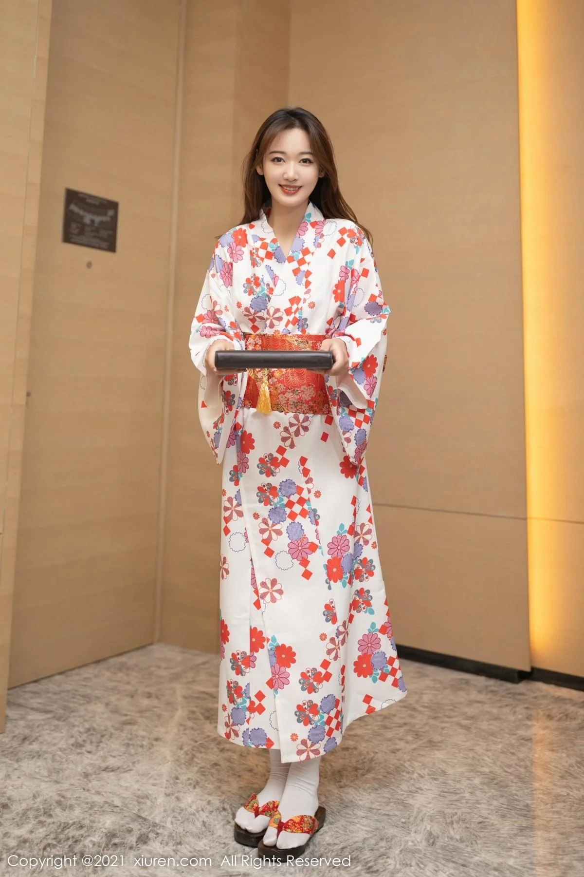 唐安琪江浙沪旅拍日料情景主题脱和服露蕾丝内衣绝美写真 第 1 张