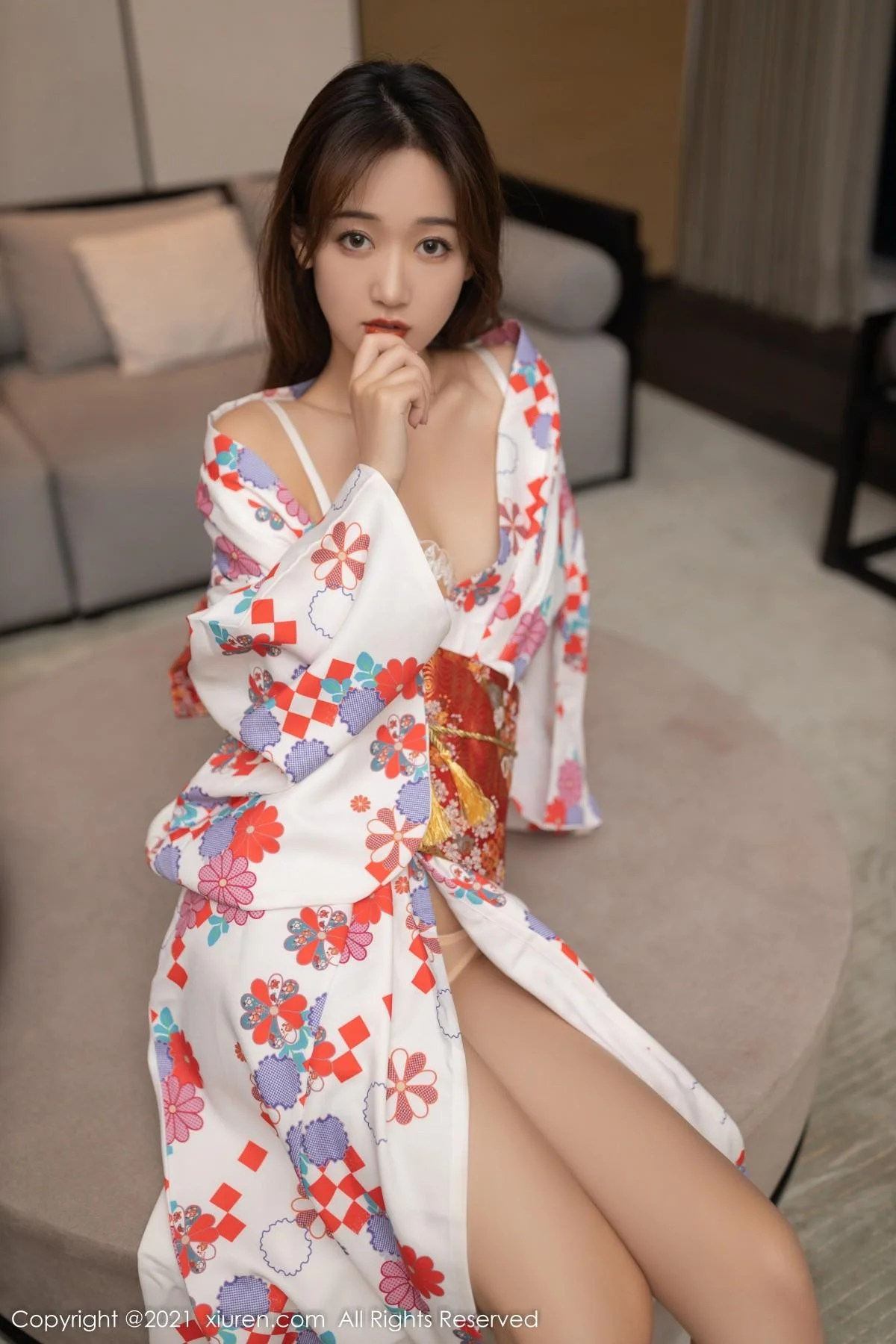 唐安琪江浙沪旅拍日料情景主题脱和服露蕾丝内衣绝美写真 第 16 张