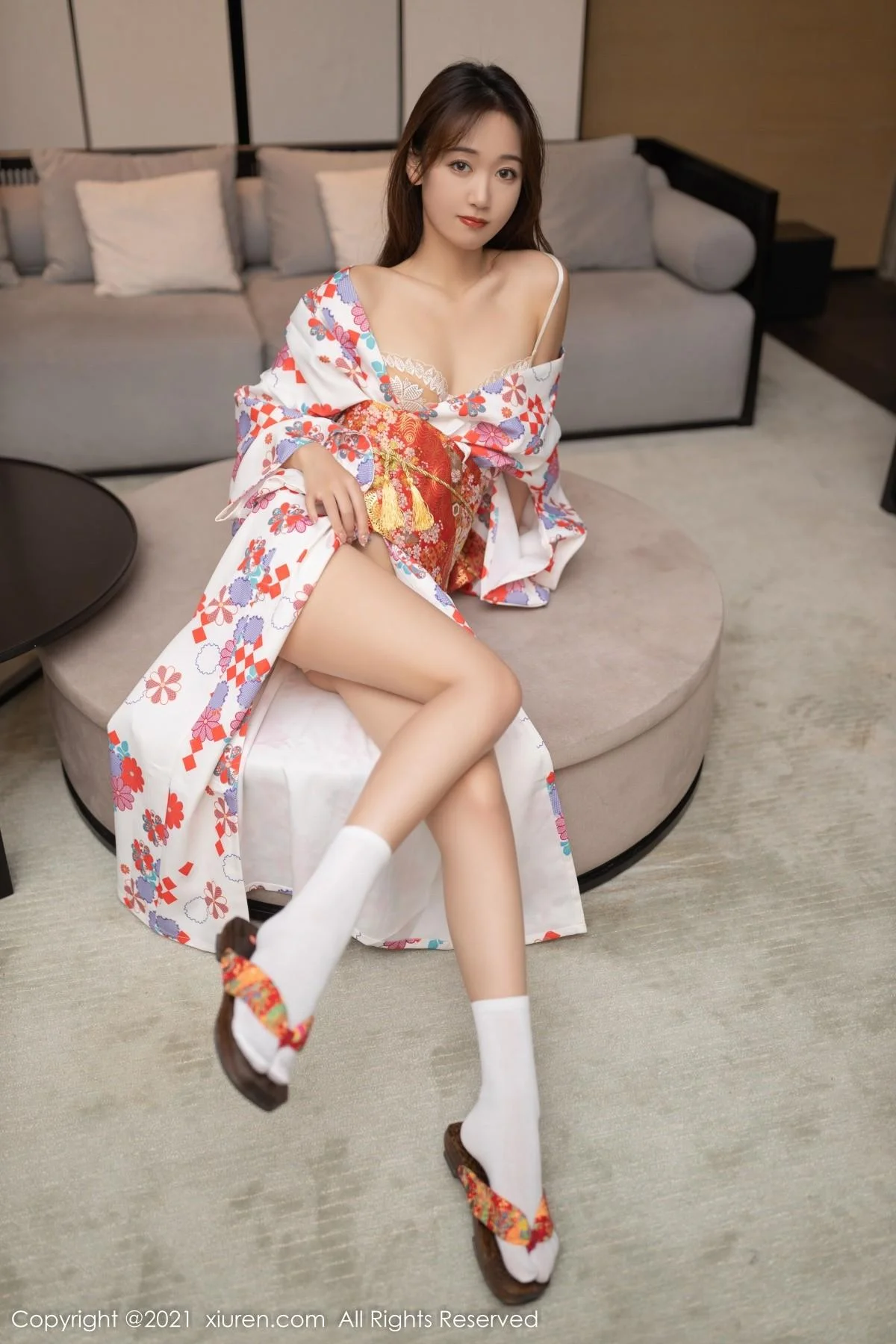 唐安琪江浙沪旅拍日料情景主题脱和服露蕾丝内衣绝美写真 第 18 张