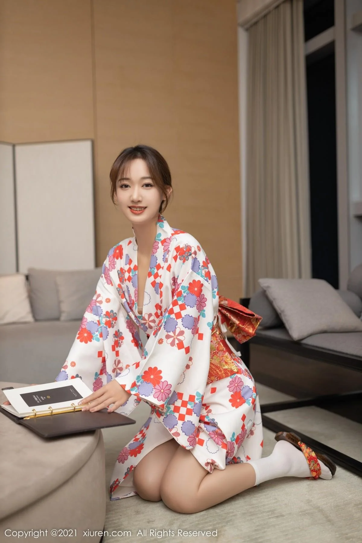 唐安琪江浙沪旅拍日料情景主题脱和服露蕾丝内衣绝美写真 第 22 张
