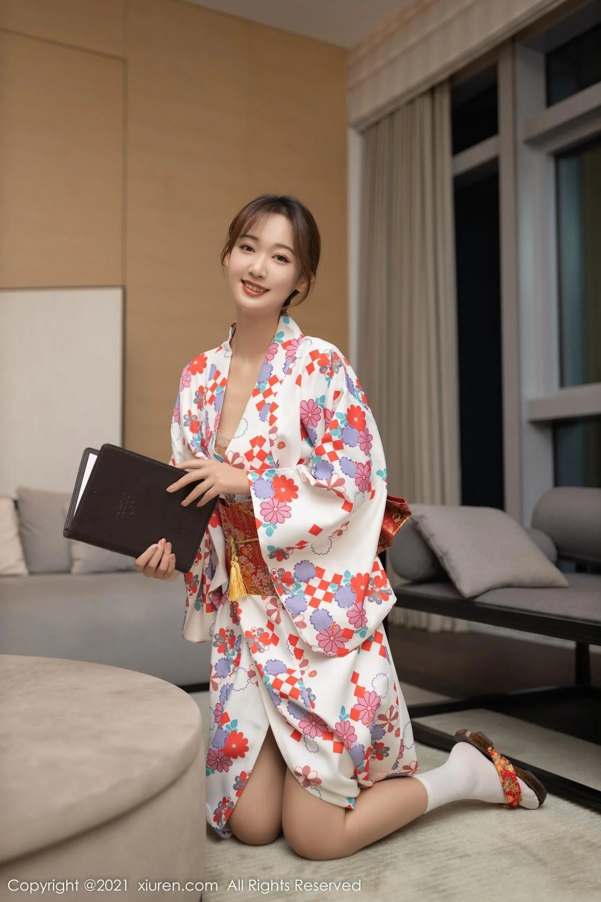 唐安琪江浙沪旅拍日料情景主题脱和服露蕾丝内衣绝美写真 第 23 张