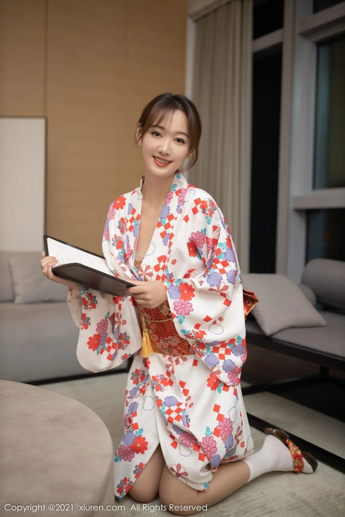 唐安琪江浙沪旅拍日料情景主题脱和服露蕾丝内衣绝美写真 第 24 张
