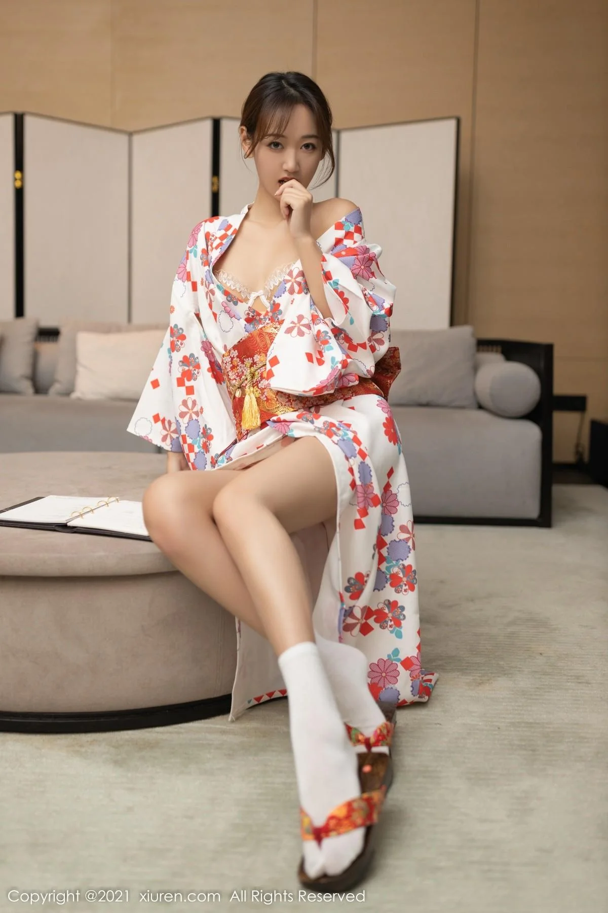 唐安琪江浙沪旅拍日料情景主题脱和服露蕾丝内衣绝美写真 第 29 张