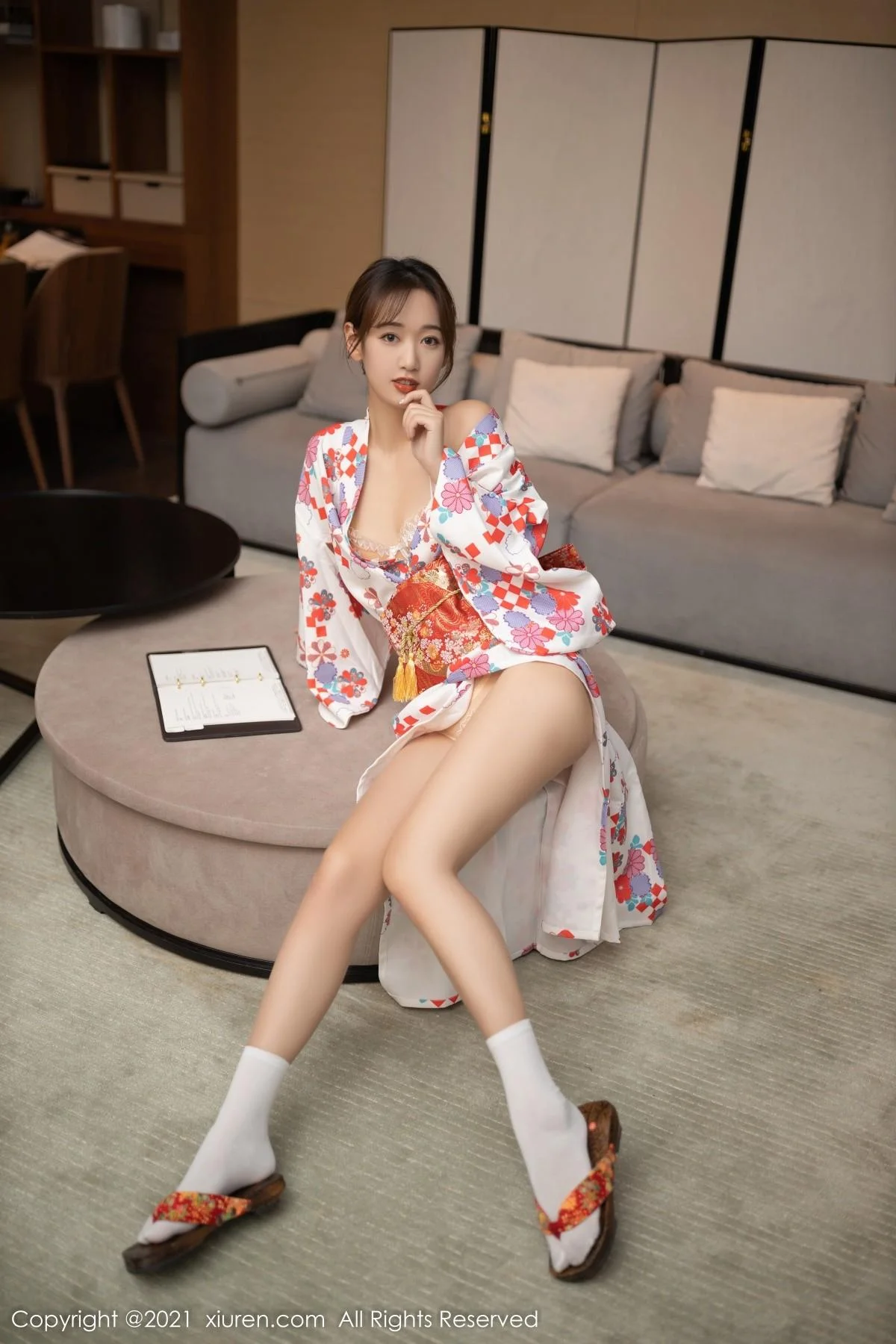 唐安琪江浙沪旅拍日料情景主题脱和服露蕾丝内衣绝美写真 第 34 张