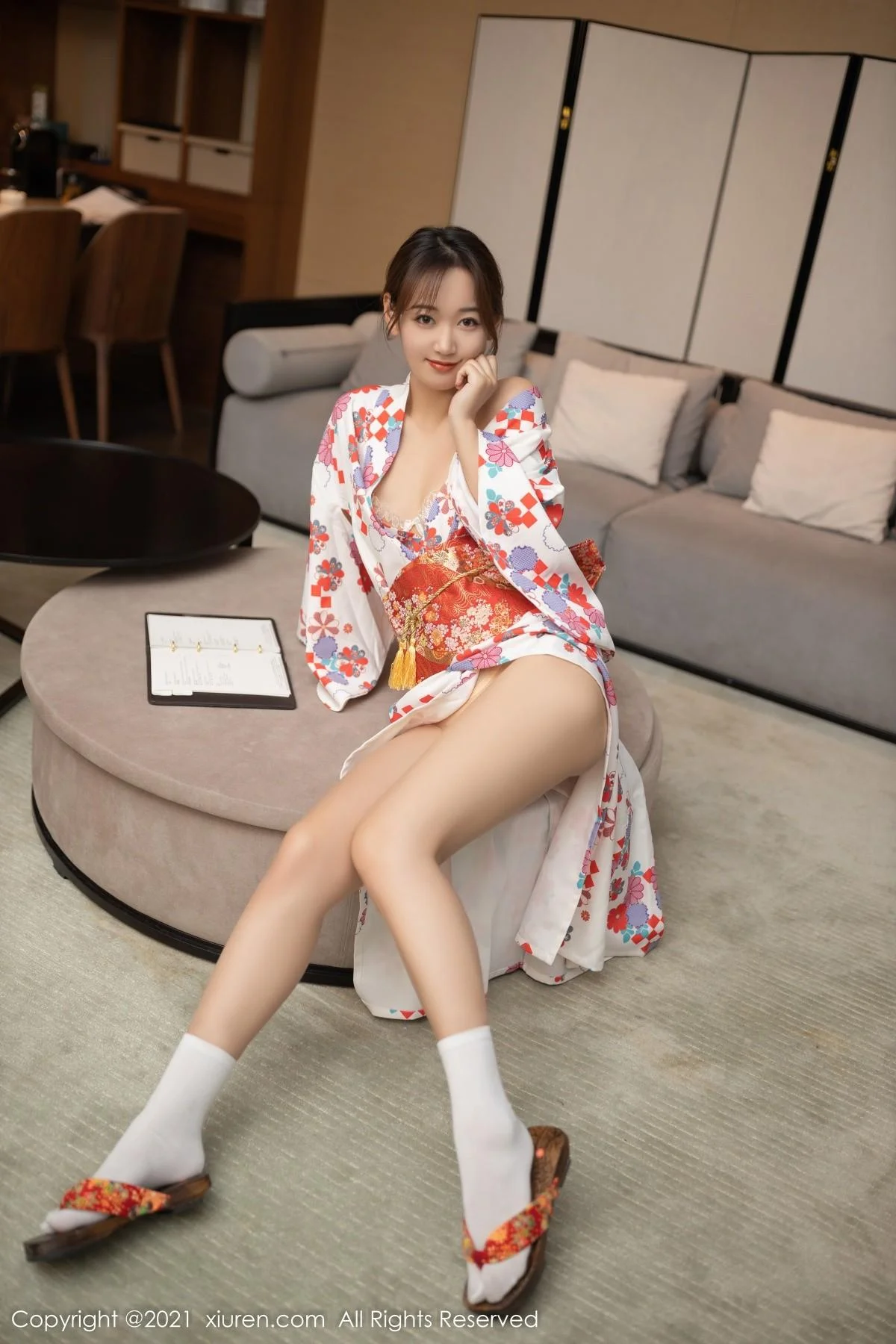 唐安琪江浙沪旅拍日料情景主题脱和服露蕾丝内衣绝美写真 第 38 张