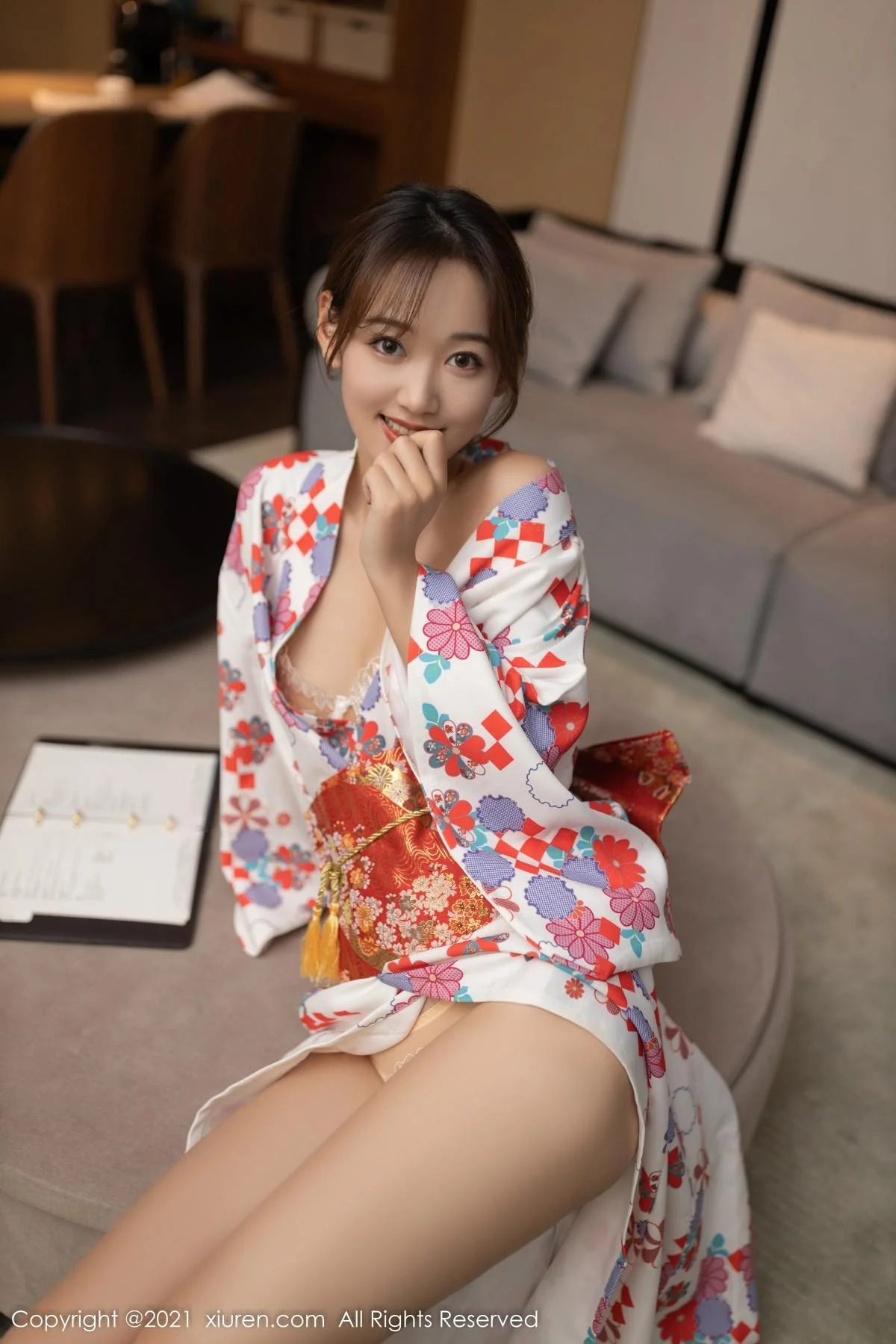 唐安琪江浙沪旅拍日料情景主题脱和服露蕾丝内衣绝美写真 第 39 张