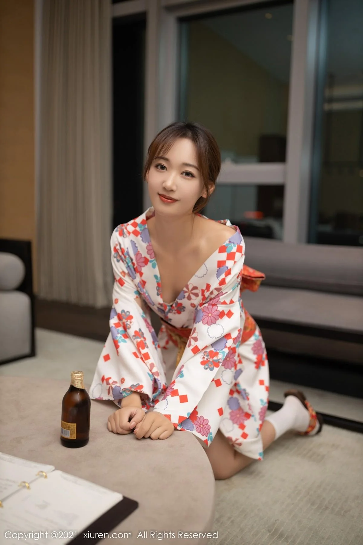 唐安琪江浙沪旅拍日料情景主题脱和服露蕾丝内衣绝美写真 第 47 张