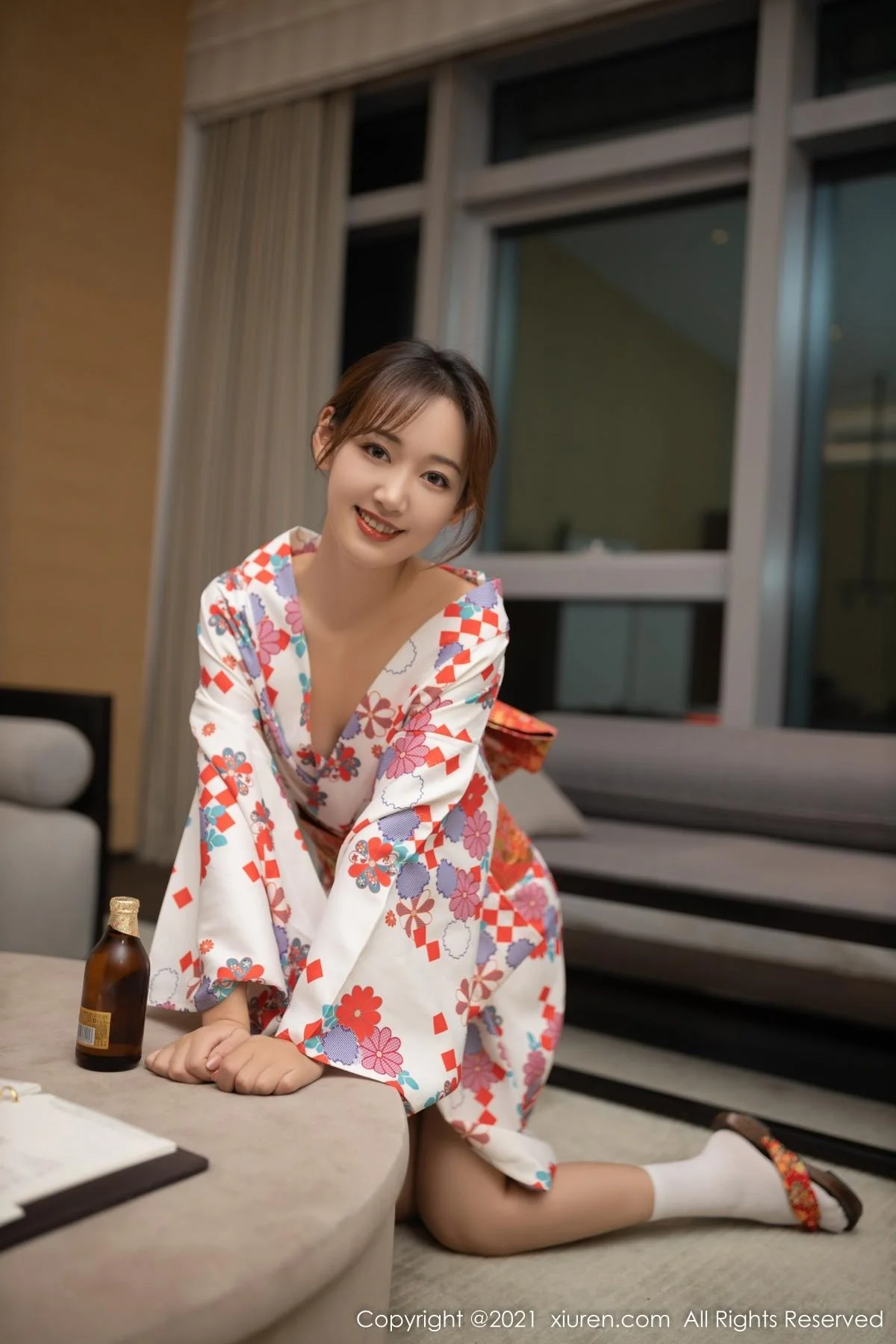 唐安琪江浙沪旅拍日料情景主题脱和服露蕾丝内衣绝美写真 第 48 张