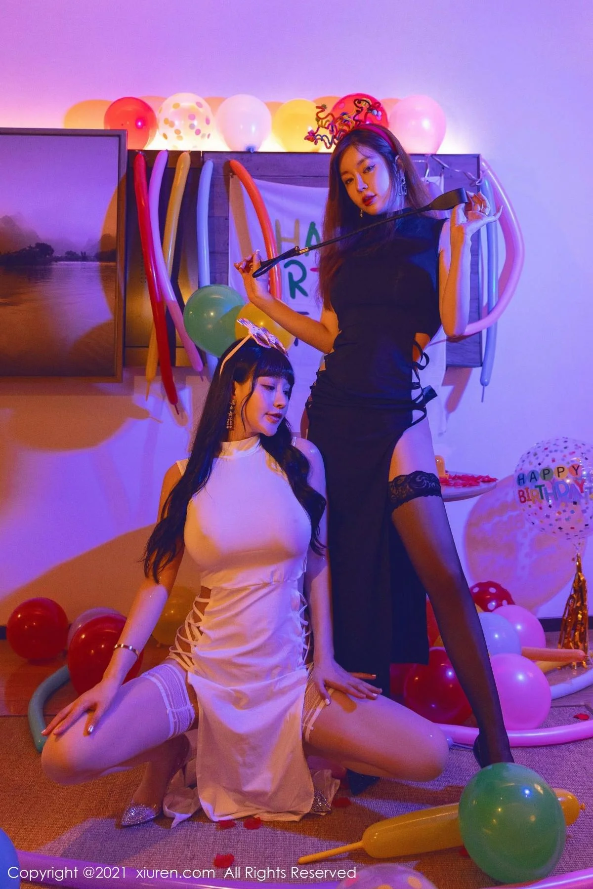 王雨纯＆朱可儿生日party主题私房暗色灯光下撩人绝美写真 第 43 张