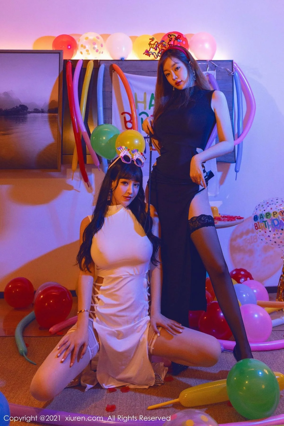 王雨纯＆朱可儿生日party主题私房暗色灯光下撩人绝美写真 第 44 张