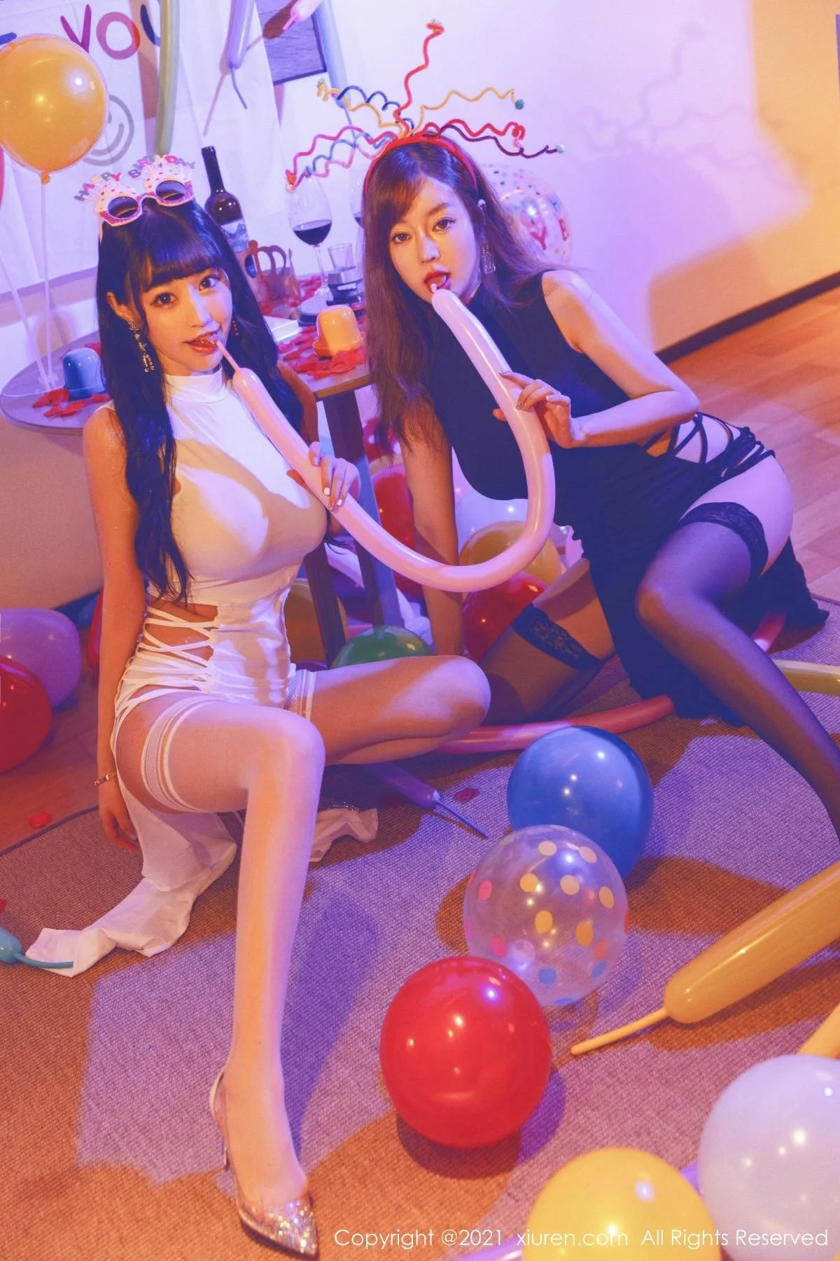 王雨纯＆朱可儿生日party主题私房暗色灯光下撩人绝美写真 第 6 张