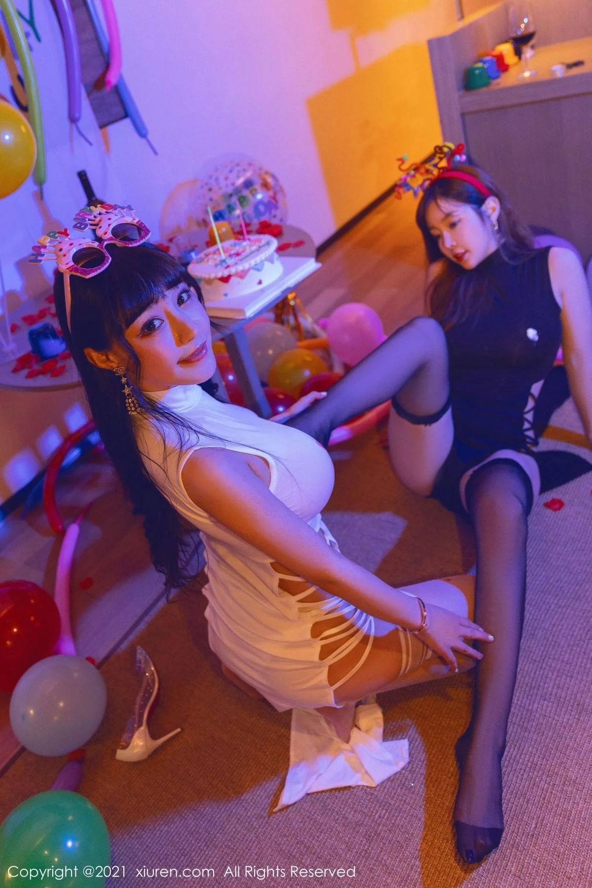 王雨纯＆朱可儿生日party主题私房暗色灯光下撩人绝美写真 第 64 张