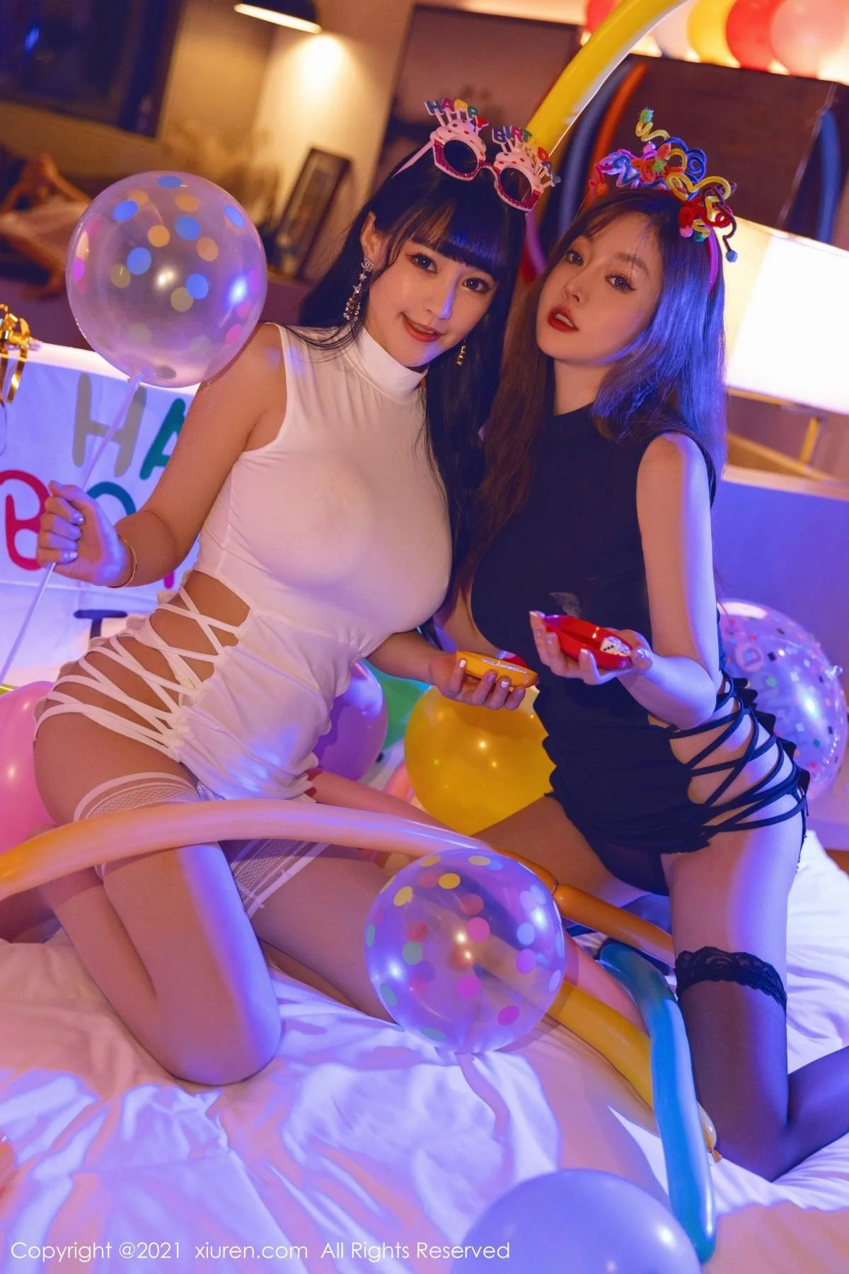 王雨纯＆朱可儿生日party主题私房暗色灯光下撩人绝美写真 第 76 张
