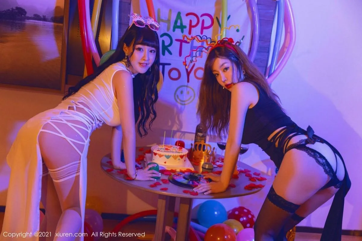 王雨纯＆朱可儿生日party主题私房暗色灯光下撩人绝美写真 第 8 张