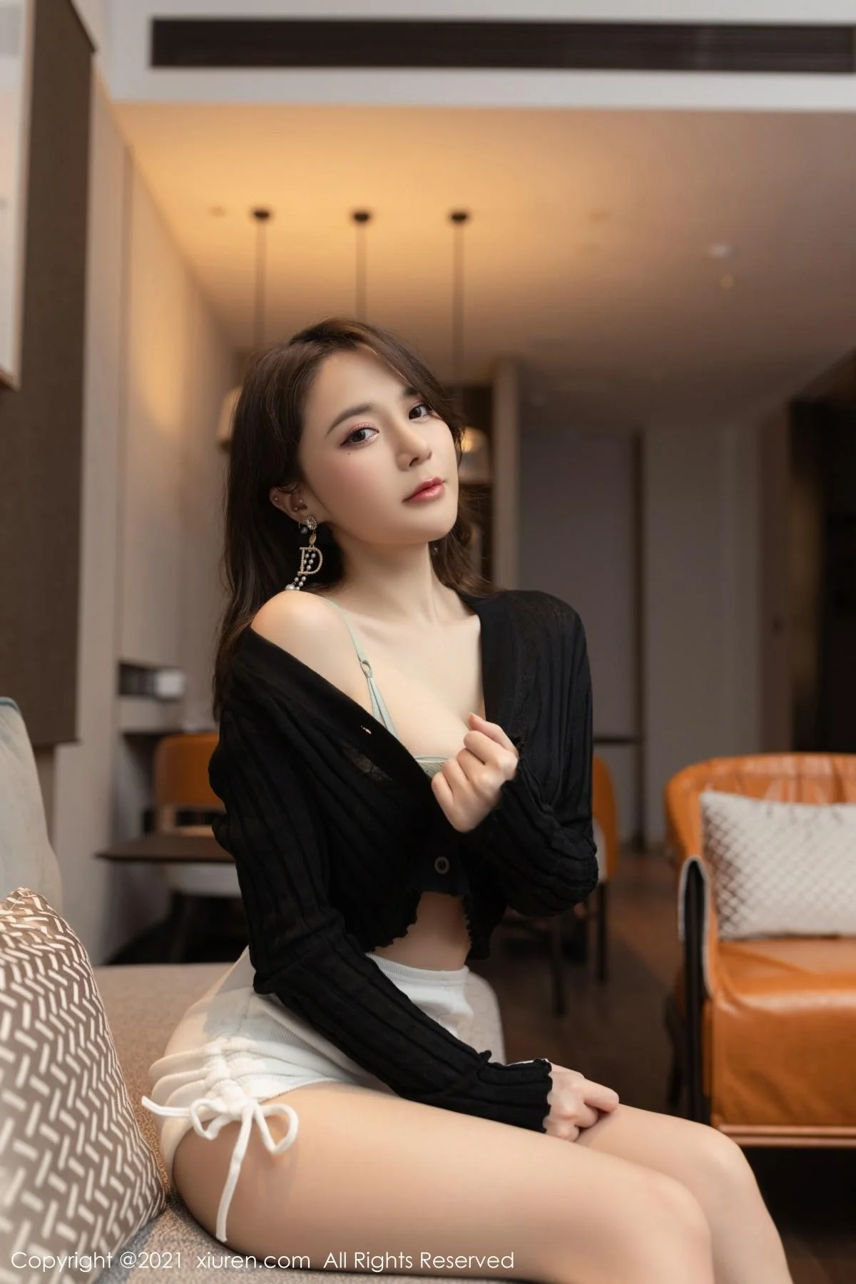 鱼子酱Fish江浙沪旅拍私房脱白色短裙露开档肉丝绝美写真 第 38 张