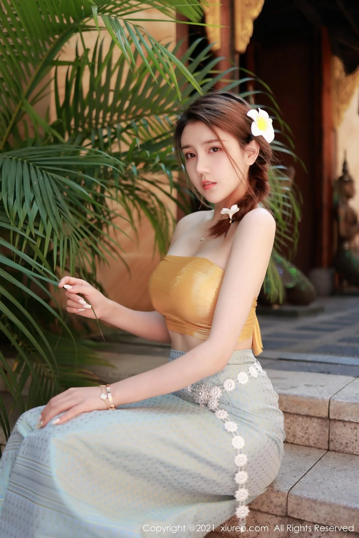 合集夏西＆尹甜甜异域风情主题半脱秀火辣身材绝美写真 第 13 张