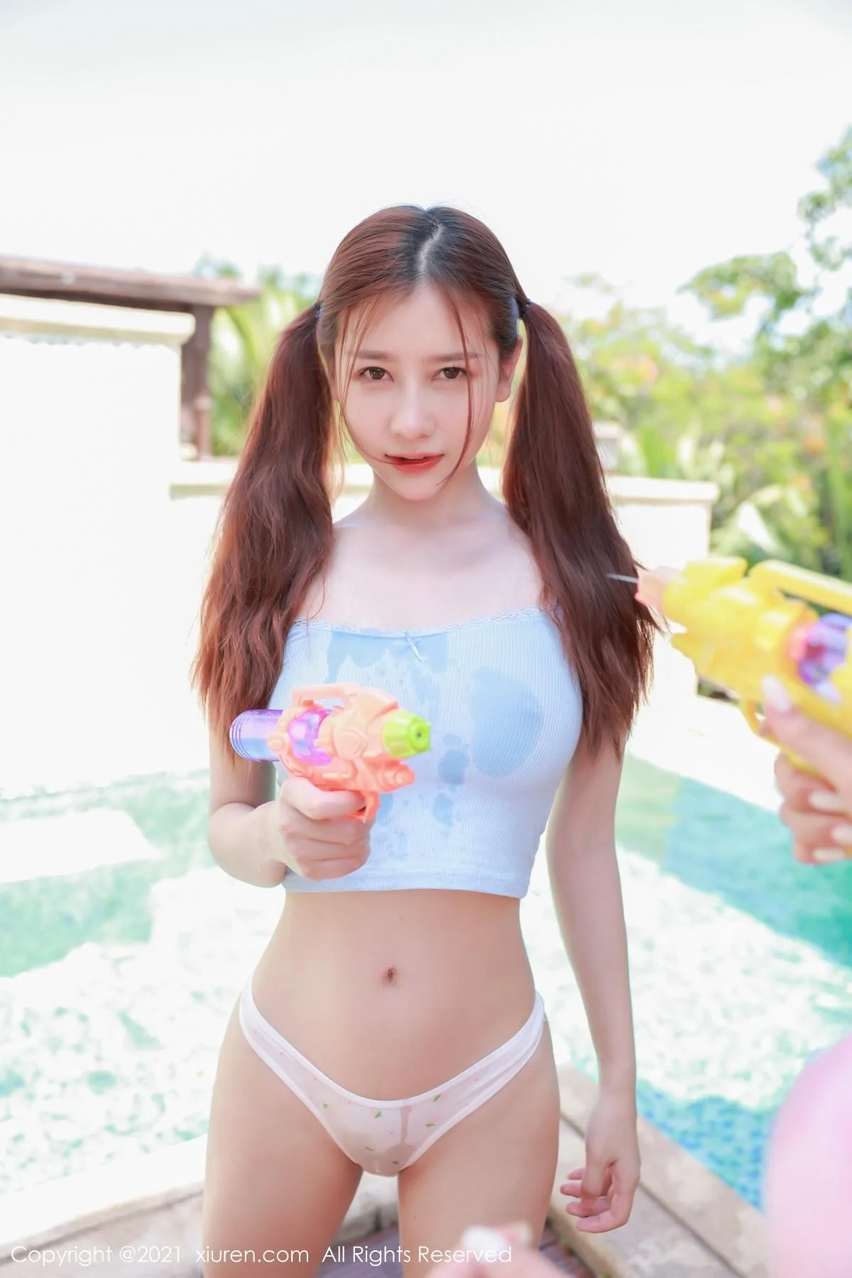 合集夏西＆尹甜甜异域风情主题半脱秀火辣身材绝美写真 第 17 张