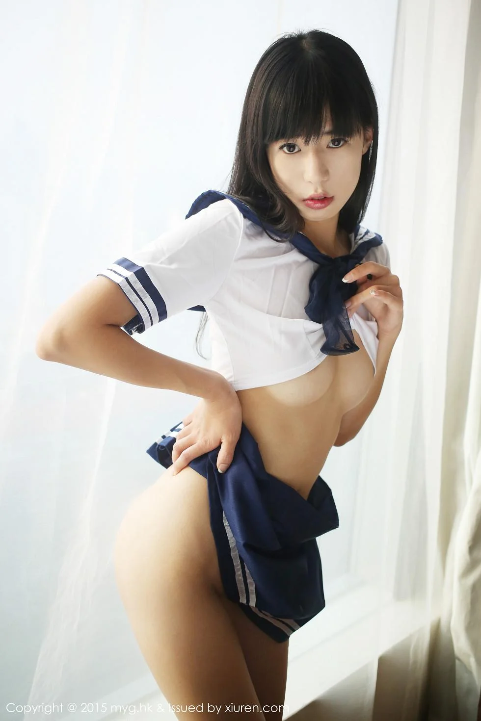 Ellie艾栗栗学生妹水手服真空秀美乳半球绝美写真 第 69 张