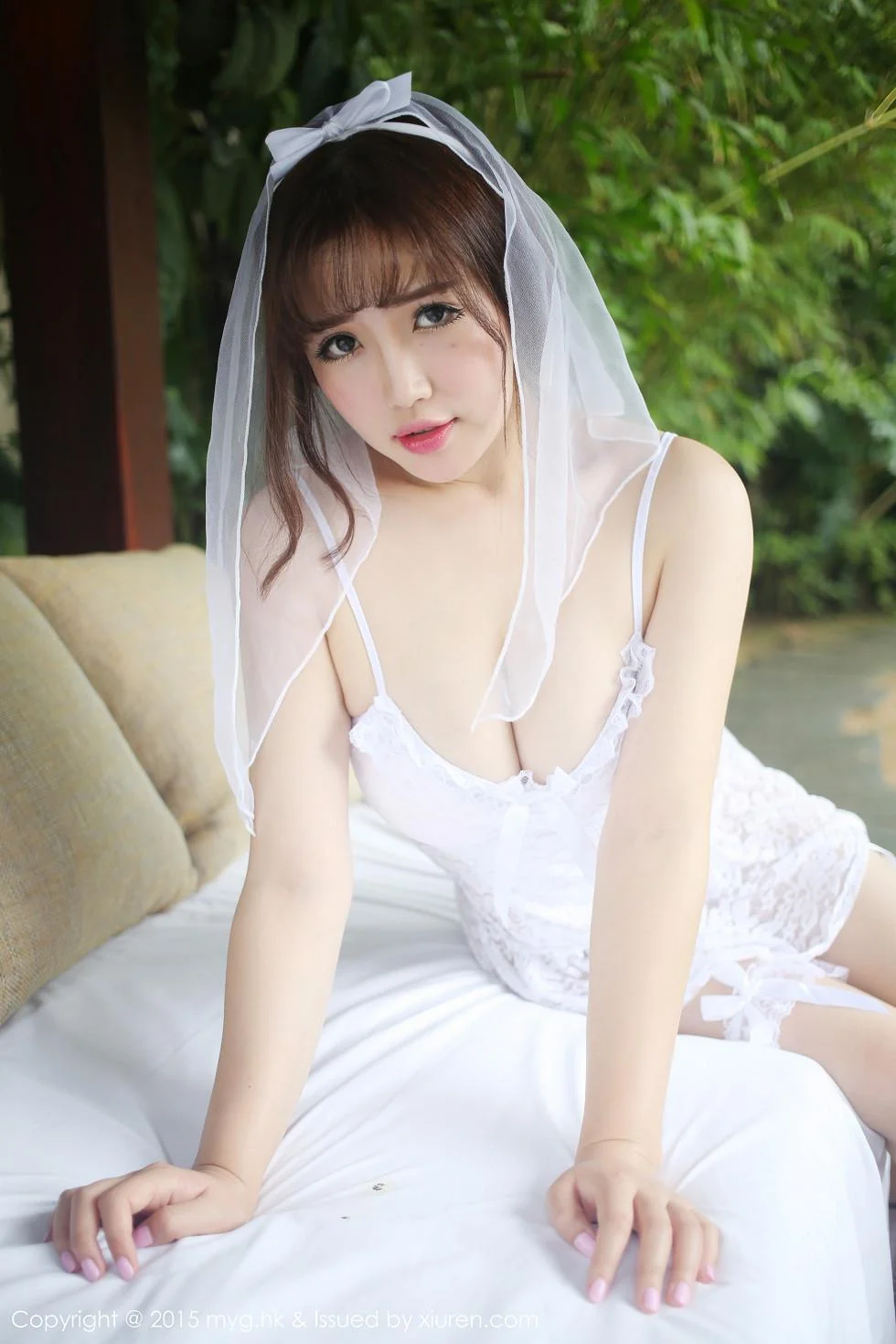 徐cake三亚旅拍白裙婚纱秀豪乳脱内裤秀美臀写真 第 101 张