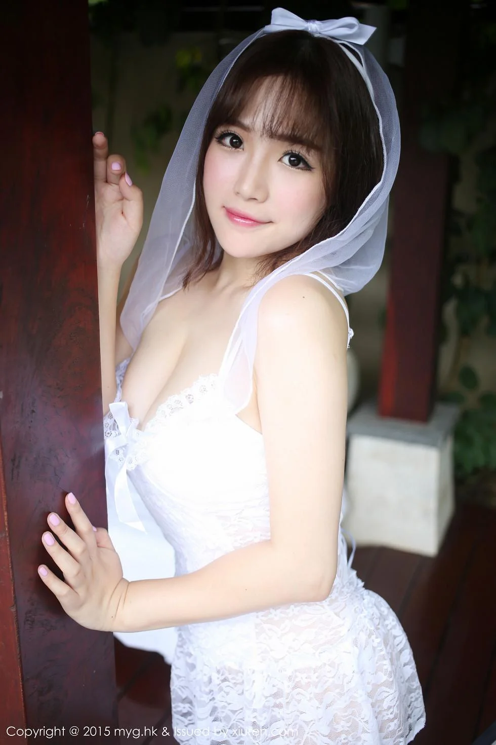 徐cake三亚旅拍白裙婚纱秀豪乳脱内裤秀美臀写真 第 89 张