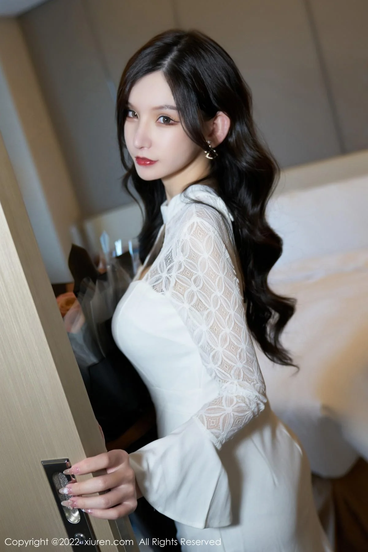 周于希Sally私房性感黑色蕾丝内衣配肉丝裤袜极致魅惑写真 第 59 张