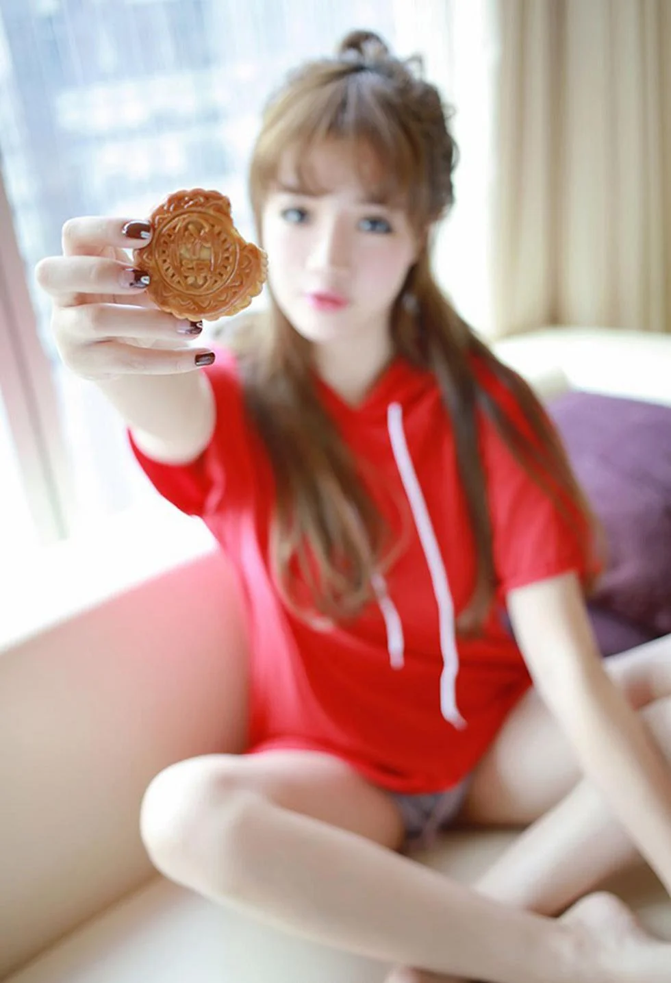 徐cake泰国心愿旅拍白色蕾丝内衣秀美胸性感写真 第 77 张