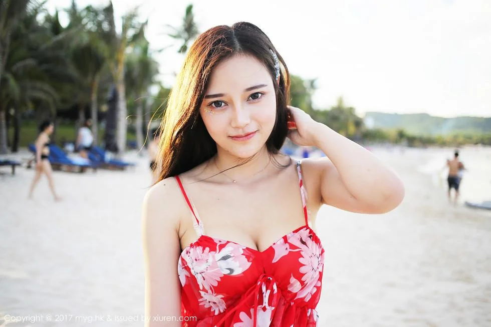 唐琪儿il越南旅拍波西米亚风红色吊带裙性感写真 第 28 张