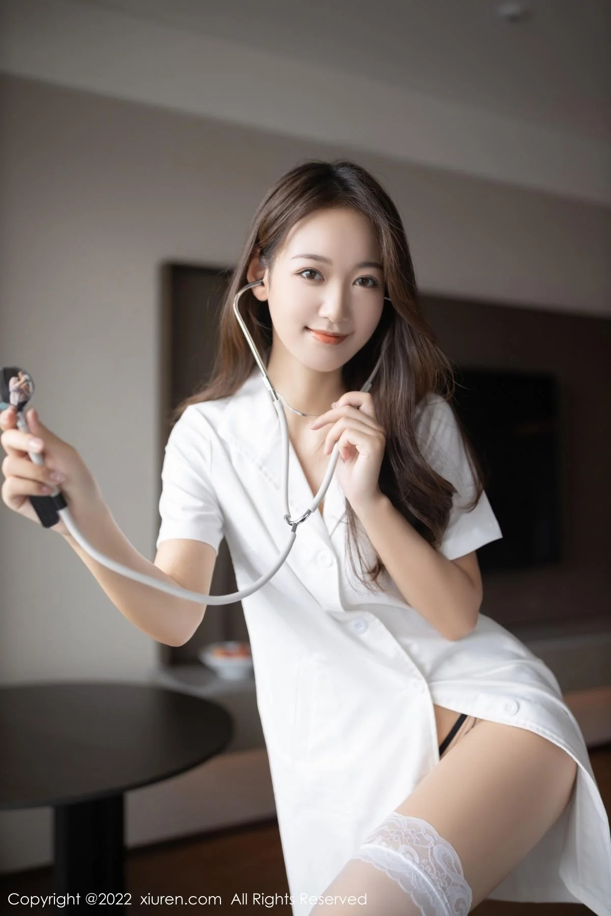 唐安琪家庭医生角色扮演半脱露性感内衣蕾丝袜完美绝美写真 第 11 张