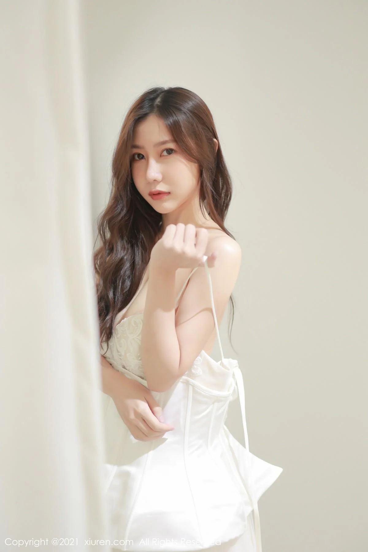 尹甜甜私房洁白唯美婚纱半脱真空露傲人豪乳极致绝美写真 第 6 张
