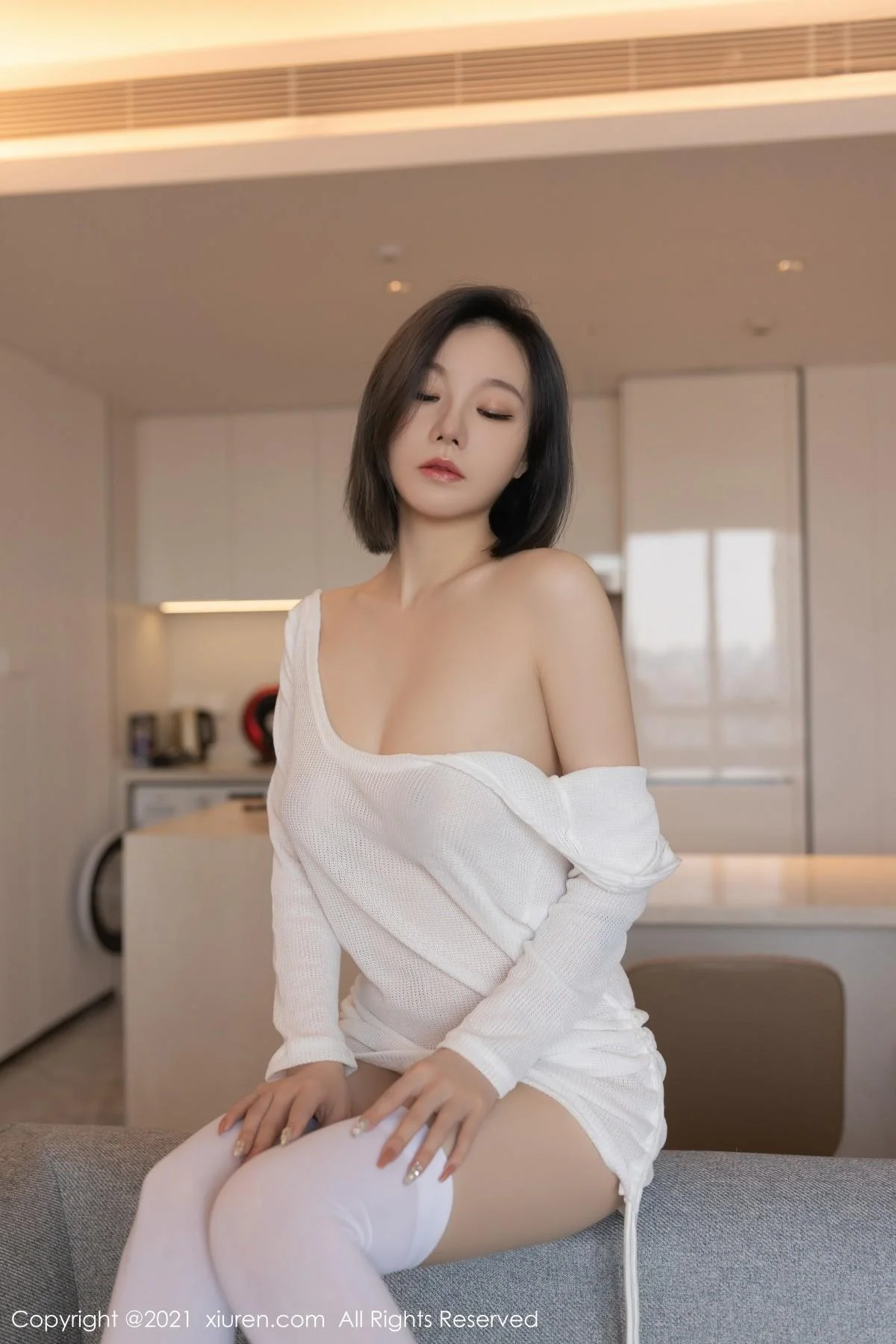 安然Maleah重庆旅拍洁白多姿镂空服饰秀翘臀美腿绝美写真 第 20 张