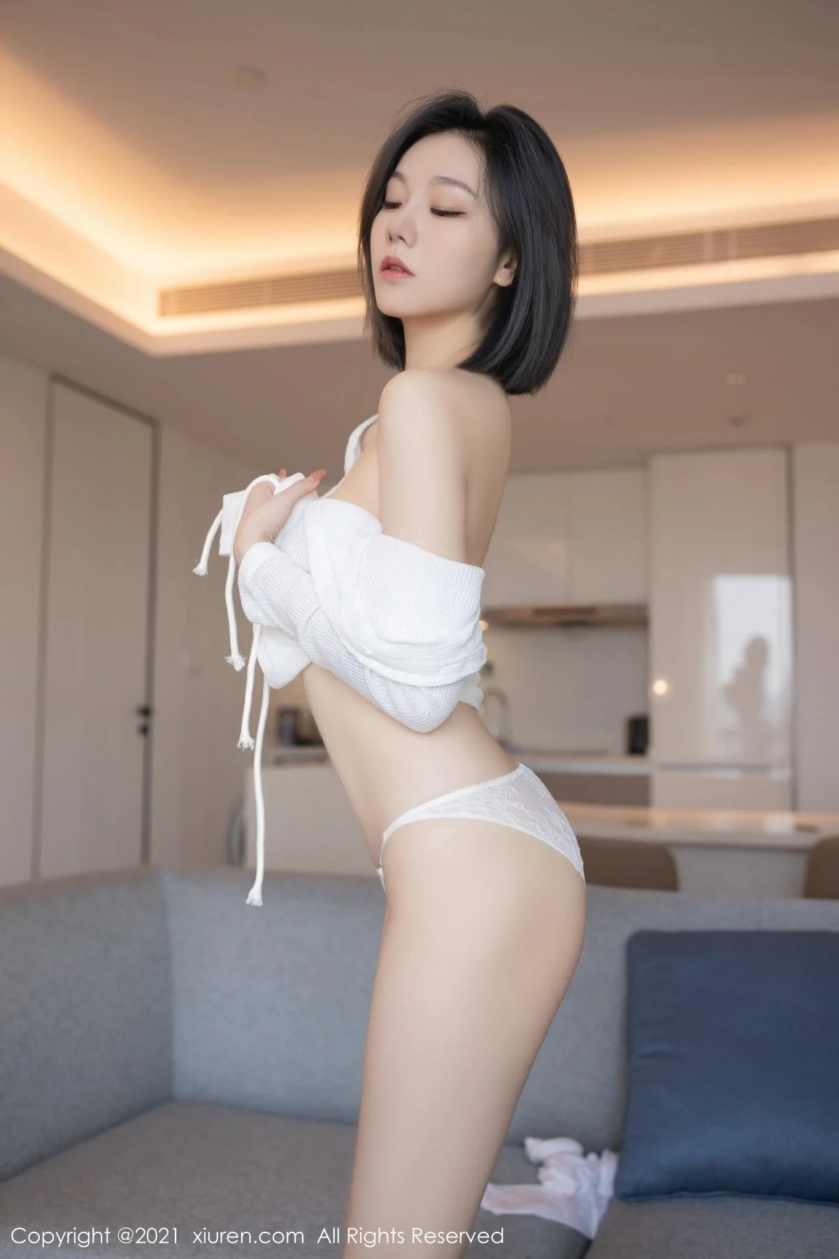 安然Maleah重庆旅拍洁白多姿镂空服饰秀翘臀美腿绝美写真 第 30 张