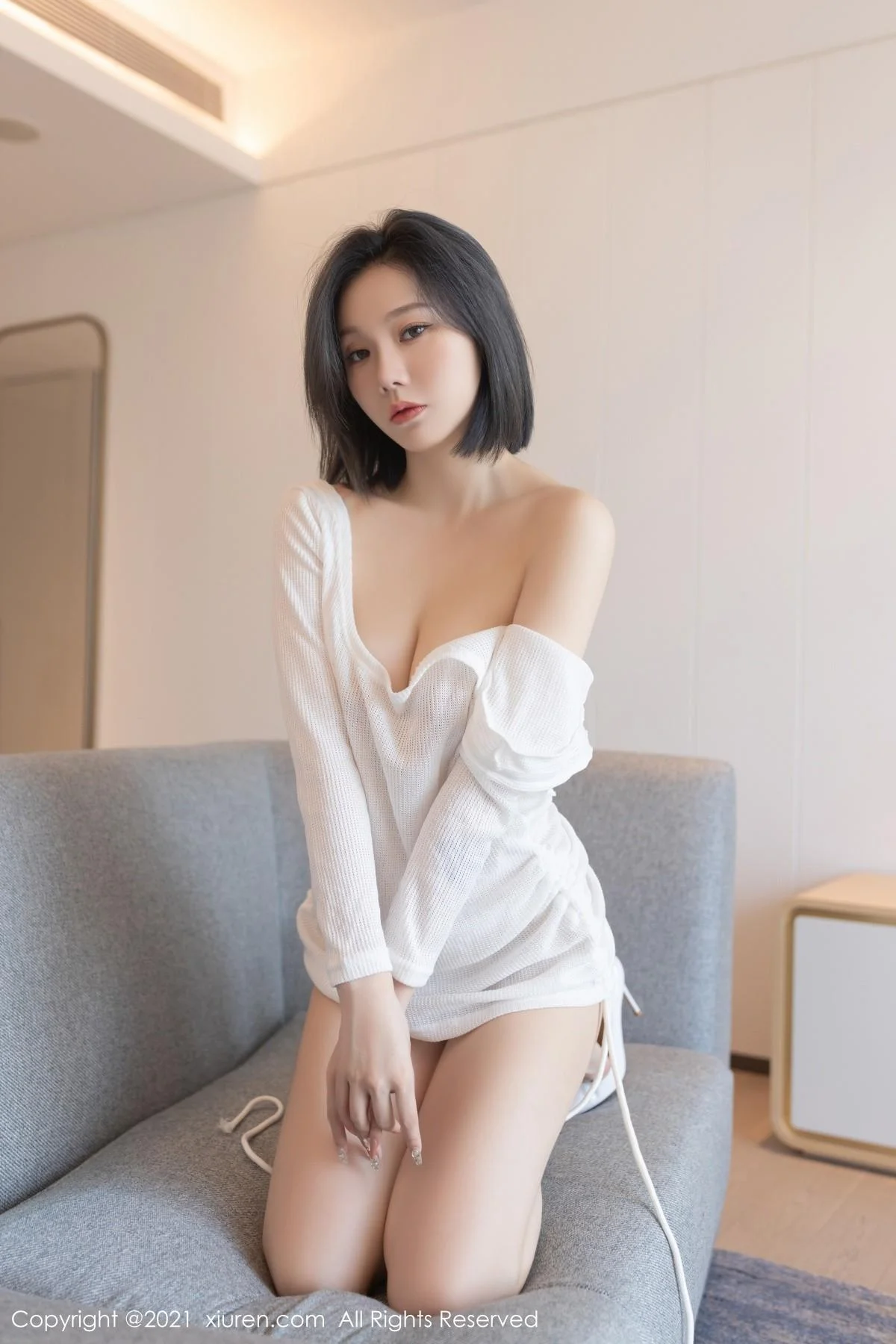安然Maleah重庆旅拍洁白多姿镂空服饰秀翘臀美腿绝美写真 第 35 张
