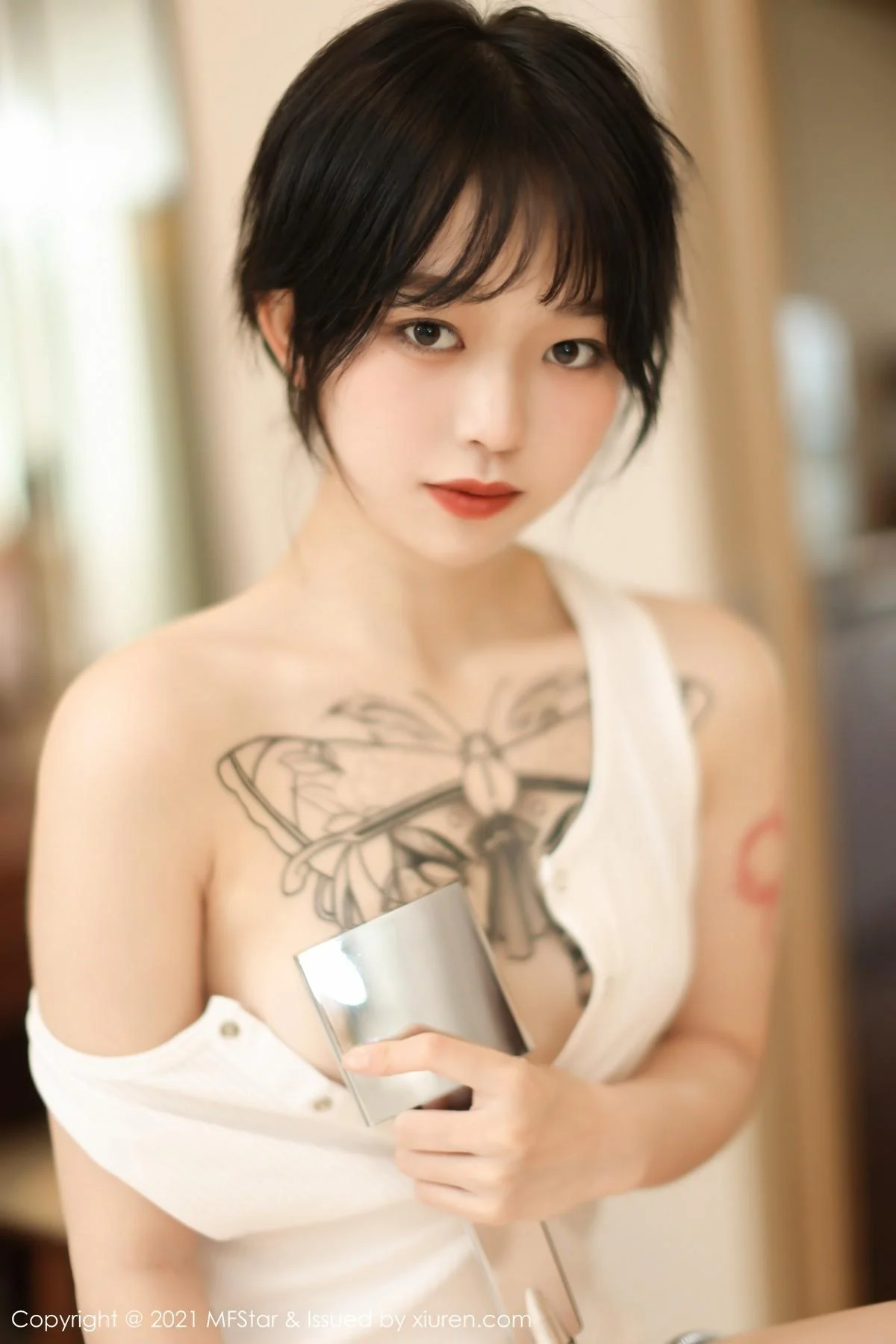 奶瓶子丽江旅拍私房浴缸白色高叉连体衣湿身绝美写真 第 56 张