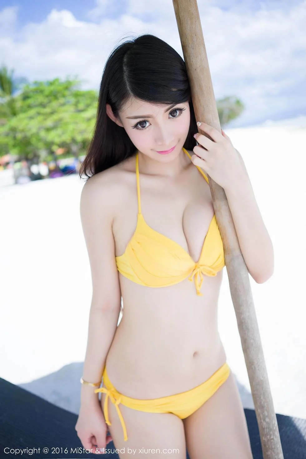 Mara酱薄荷岛旅拍高腰学生制服露半球绝美写真 第 82 张