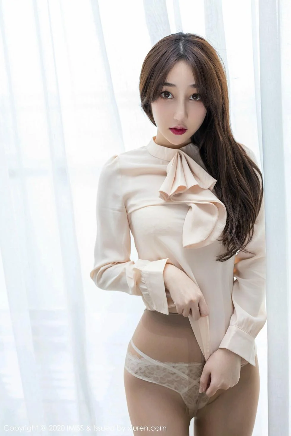 九月生短裙职业装丝足美腿系列白色蕾丝内衣完美绝美写真 第 77 张