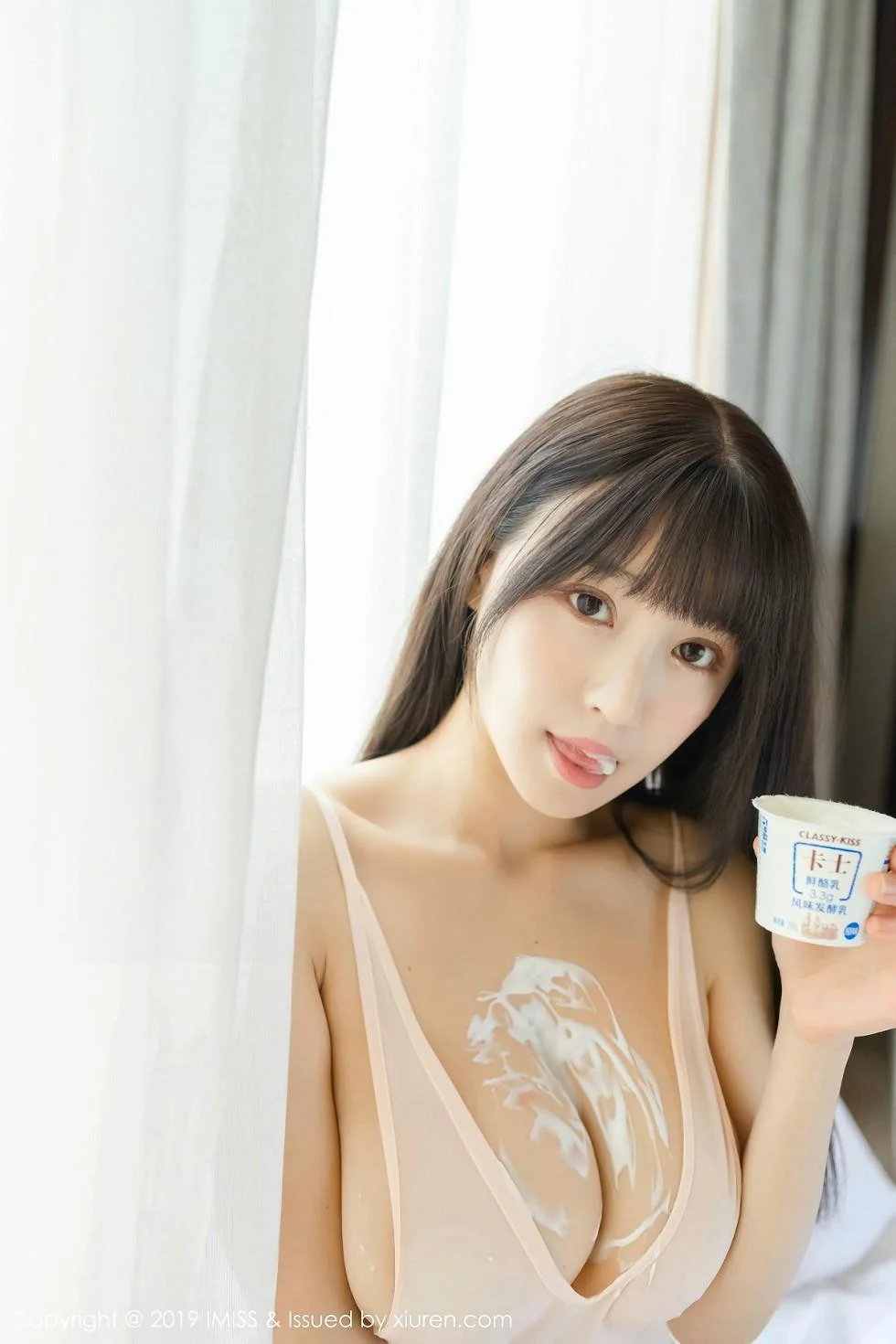 巨乳朱可儿Flower私房粉色高叉连体内衣秀豪乳绝美写真 第 19 张