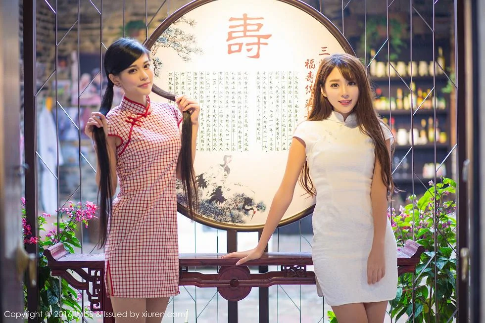 王曼妮&谭小雅古典旗袍风完美身材性感迷人写真 第 5 张