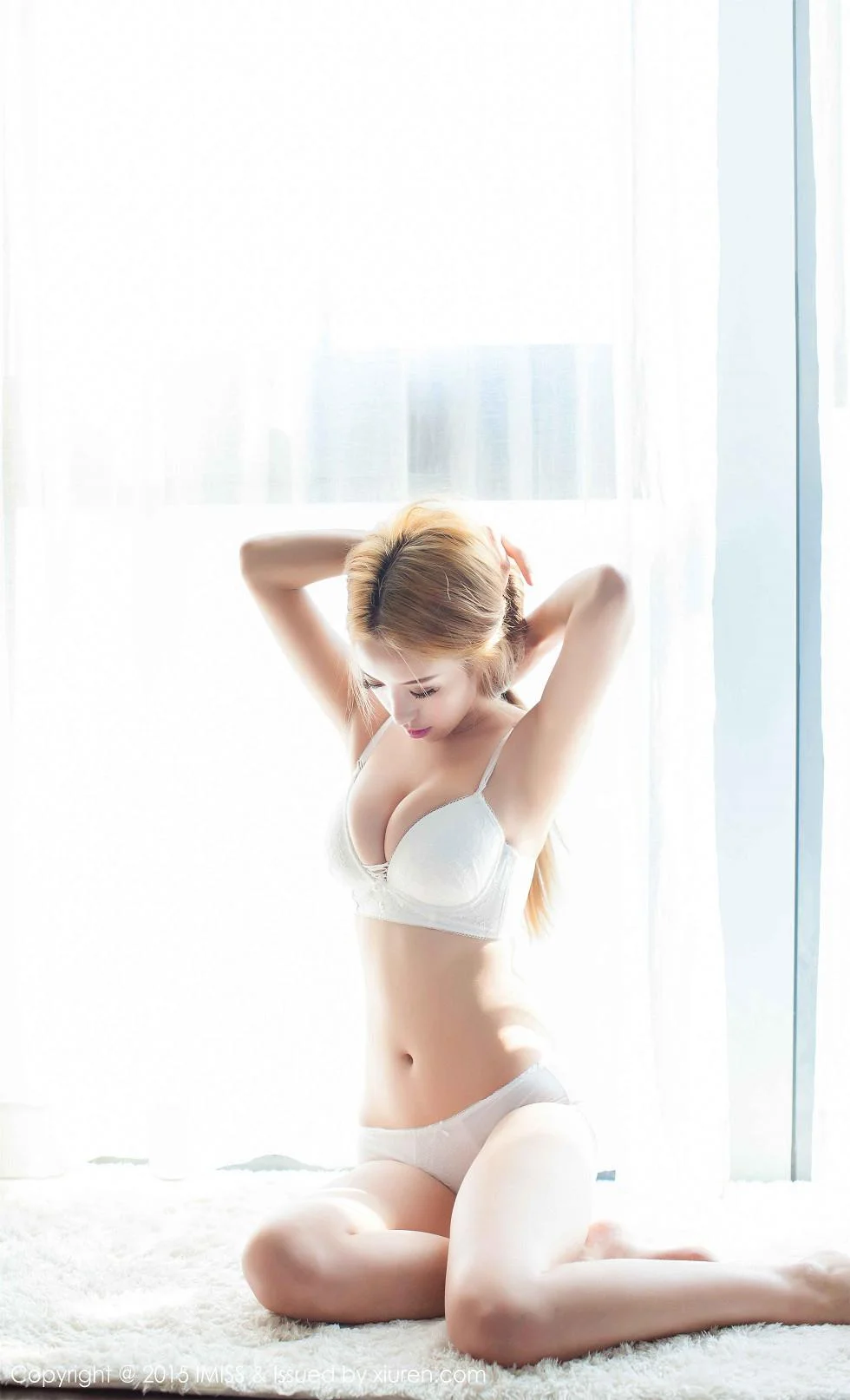 混血陈思琪Art白色内衣饱满双乳撩人绝美写真 第 46 张