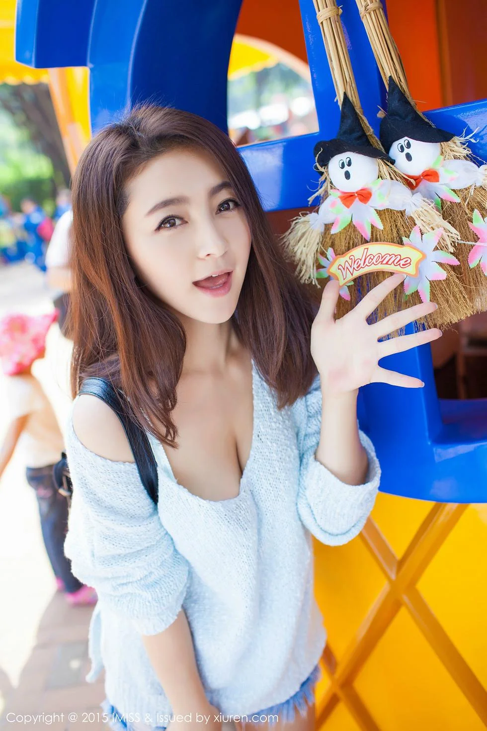 夏茉GIGI蓝色齐逼牛仔热裤性感内衣完美绝美写真 第 79 张
