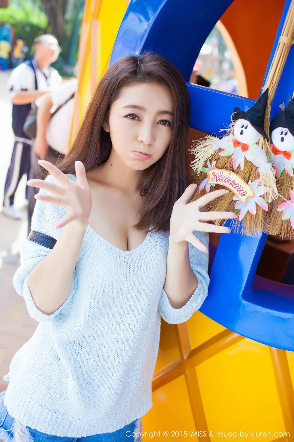 夏茉GIGI蓝色齐逼牛仔热裤性感内衣完美绝美写真 第 82 张