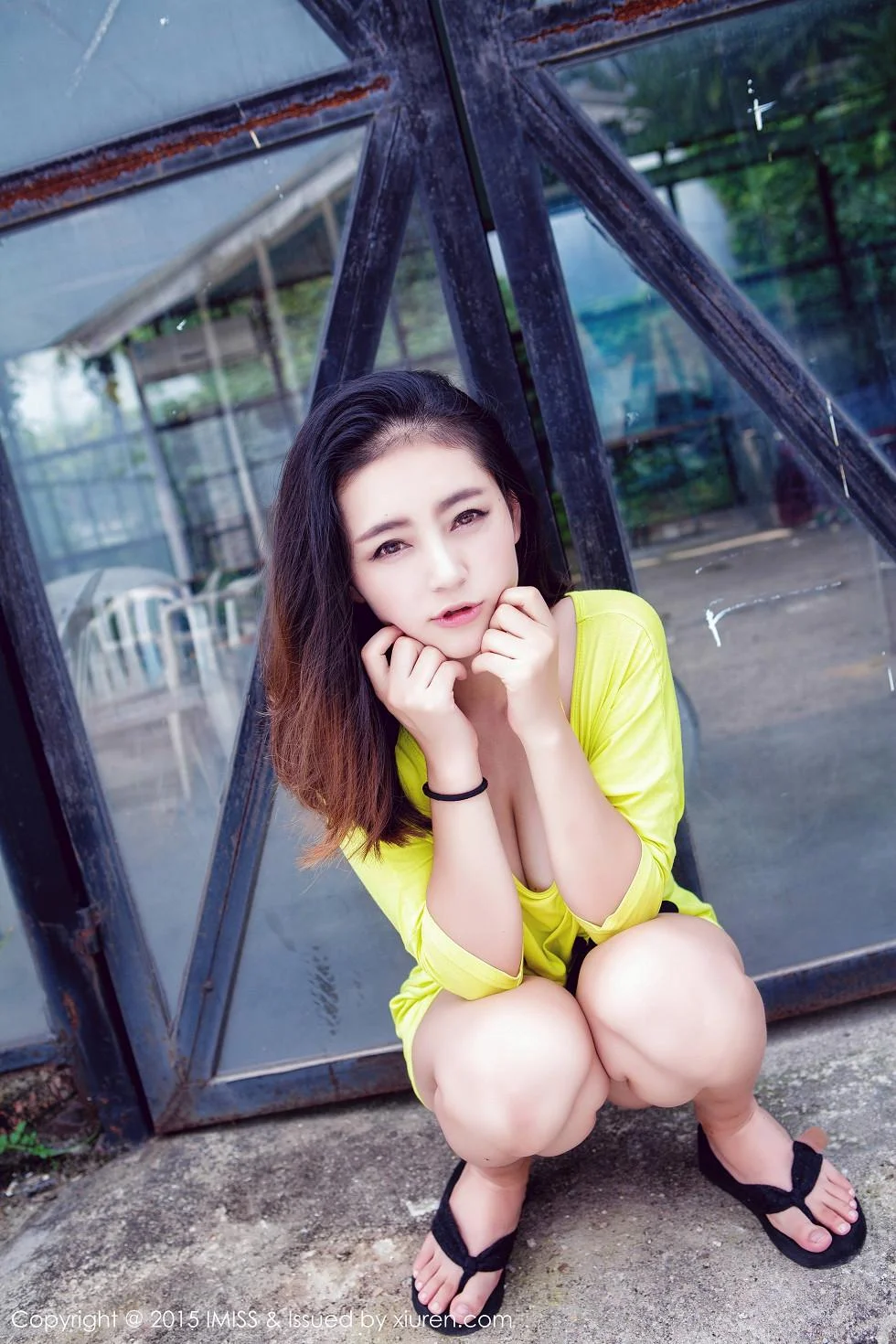夏茉GIGI黄色连体泳装木瓜奶极致绝美写真 第 17 张