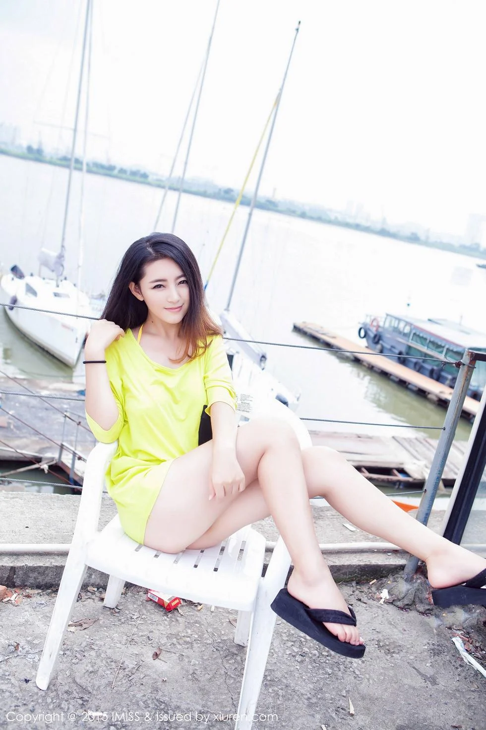 夏茉GIGI黄色连体泳装木瓜奶极致绝美写真 第 21 张