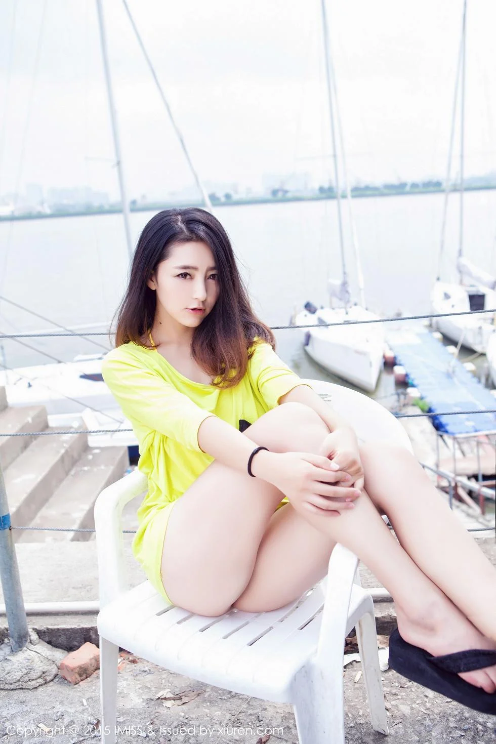 夏茉GIGI黄色连体泳装木瓜奶极致绝美写真 第 23 张
