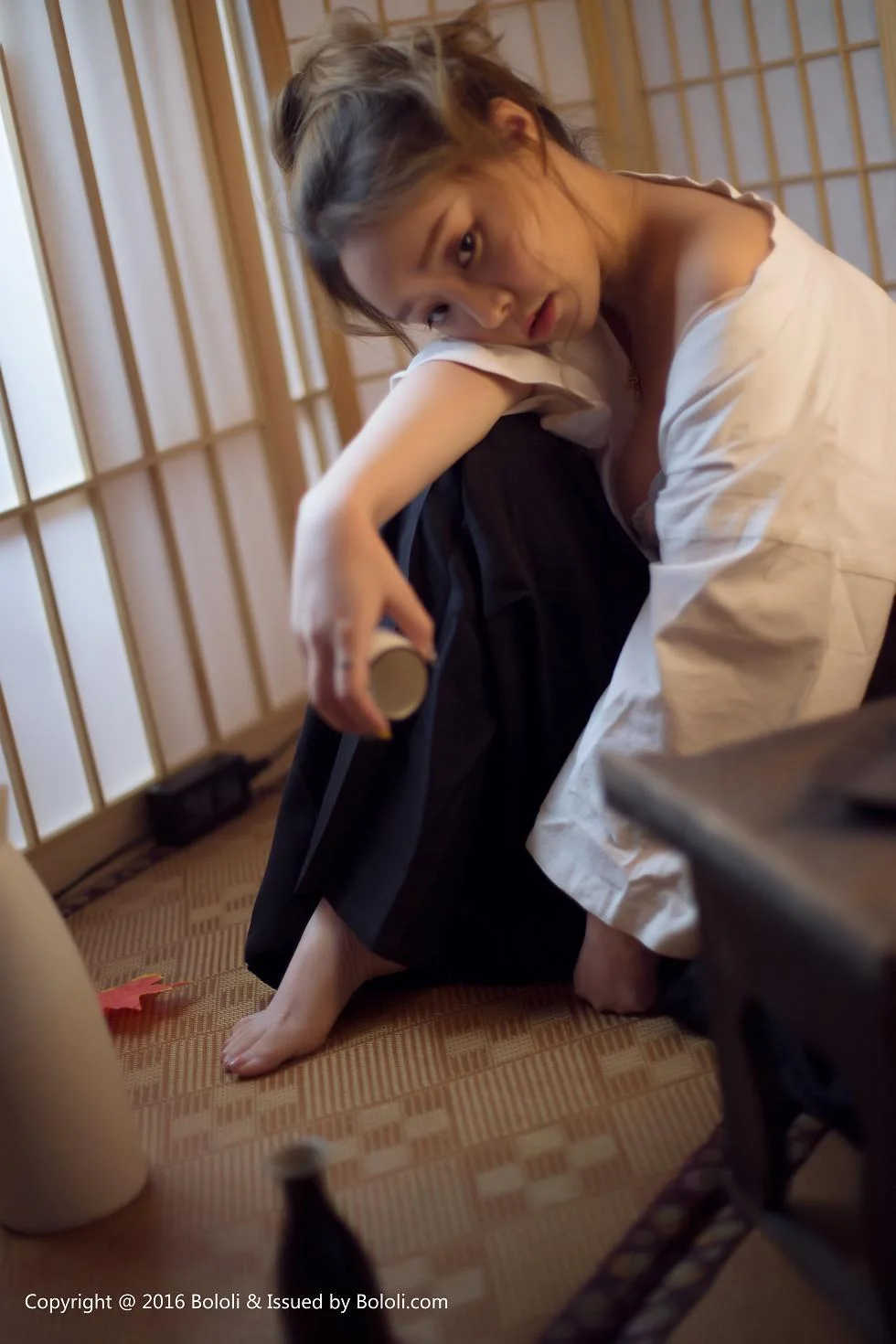 柳侑绮化身剑道美少女性感白色内衣爆乳绝美写真 第 15 张