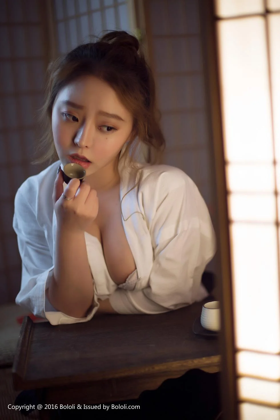 柳侑绮化身剑道美少女性感白色内衣爆乳绝美写真 第 48 张